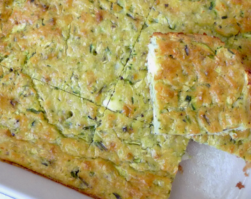 Courgette squares