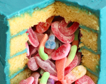 Sweet and Sour Surprise cake