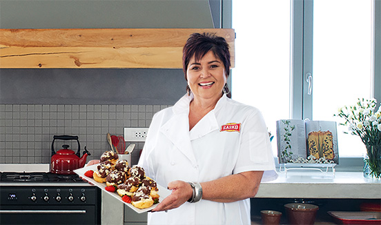 JENNY MORRIS'S FILLED EASTER BUNS WITH CHOCOLATE SAUCE