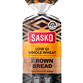 SASKO Low GI Whole Wheat Brown Bread