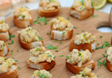 Butter Bean and Lemon Bruschetta