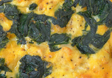 Cheese & Spinach Strata