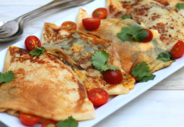 Spinach and Feta Quesadillas